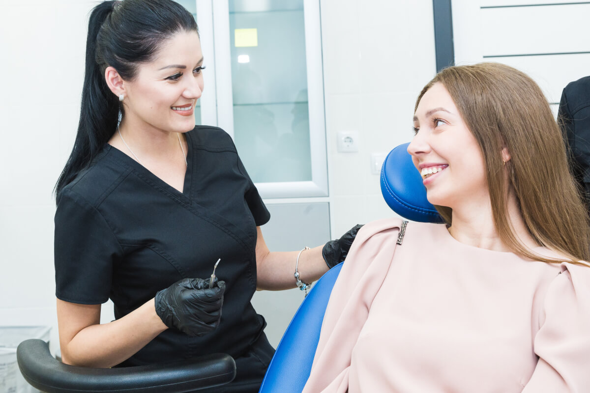 patient at orthodontic appointment