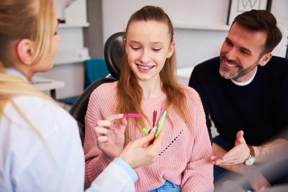Patient at an ortho appointment