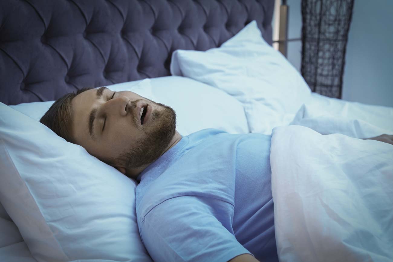 man sleeping